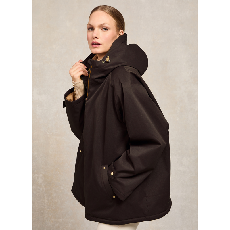 Holland Cooper One-Size Waterproof Jacket - Chocolate-2