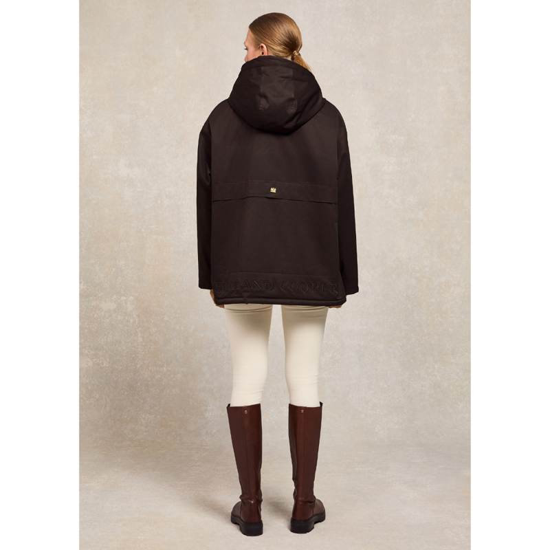 Holland Cooper One-Size Waterproof Jacket - Chocolate-4