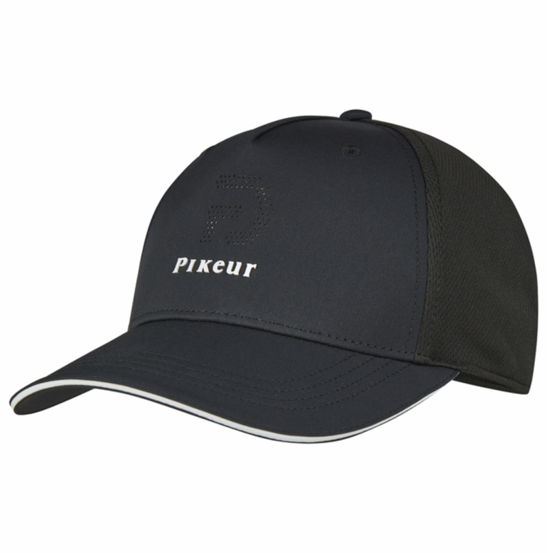 Pikeur Laser Cut Mesh Cap - Black