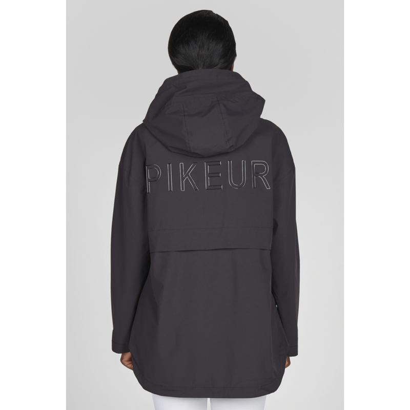 Pikeur Ladies Rain-Zip Poncho - Black-6