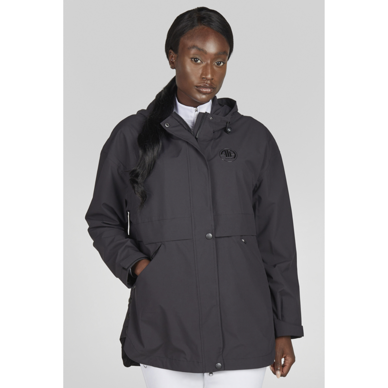 Pikeur Ladies Rain-Zip Poncho - Black-5