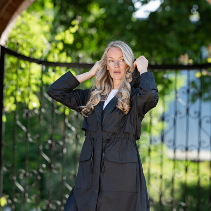 Pikeur Ladies Raincoat - Black-3