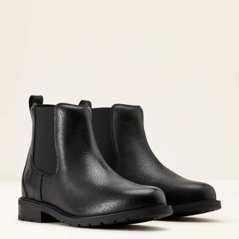 Ariat Men's Wexford Bison Chelsea Boot - Black Bison-6