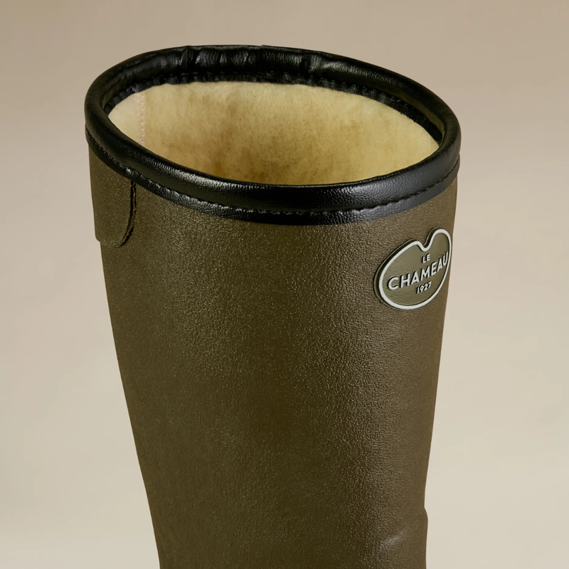 Le Chameau Women's Giverny Wool Lined Bottillon - Vert Chameau-4