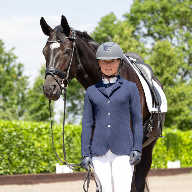 Hy Equestrian Roka Reign Show Jacket - Navy-7