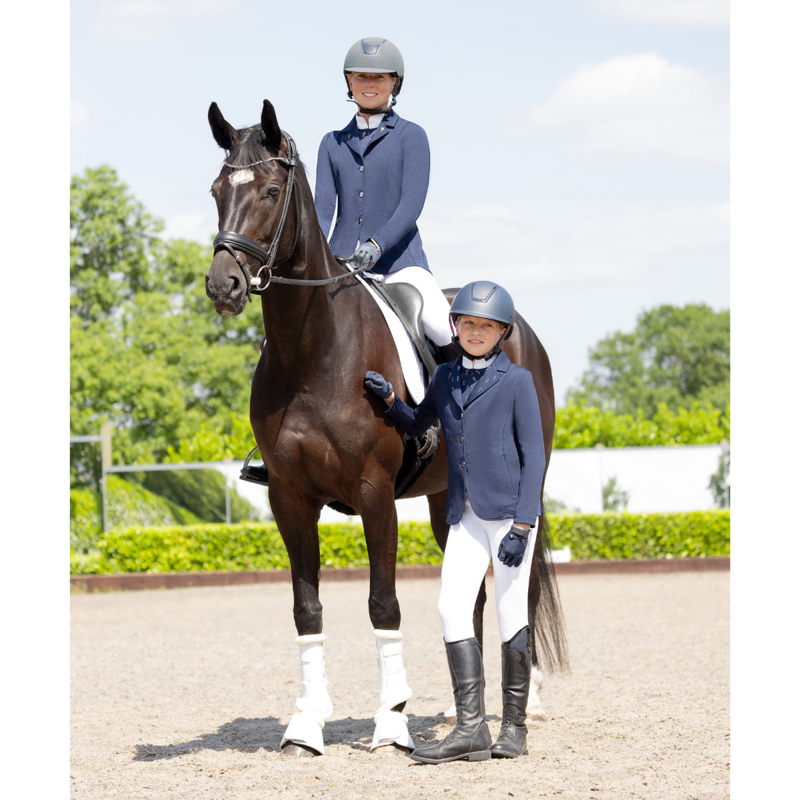 Hy Equestrian Children's Roka Reign Riding Tights - White-5
