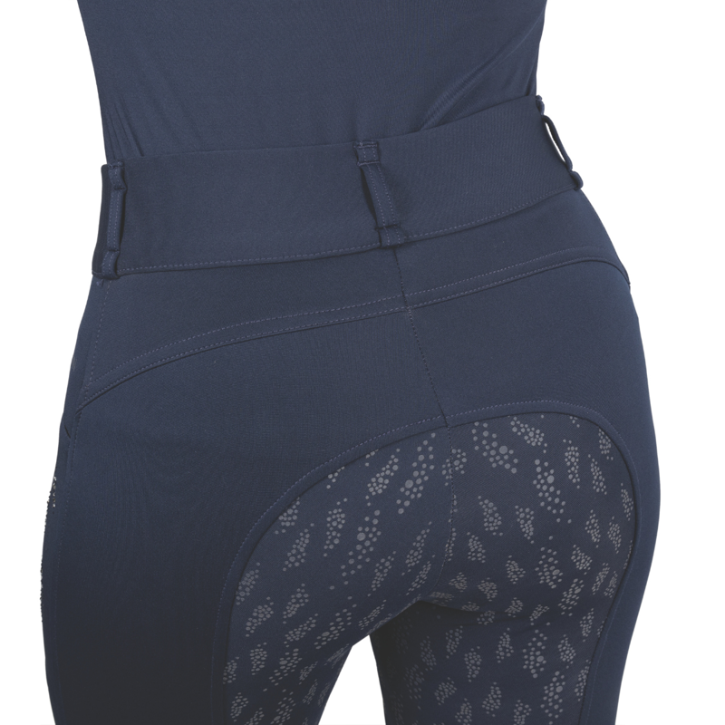 Hy Equestrian Roka Reign Riding Tights - Navy-4