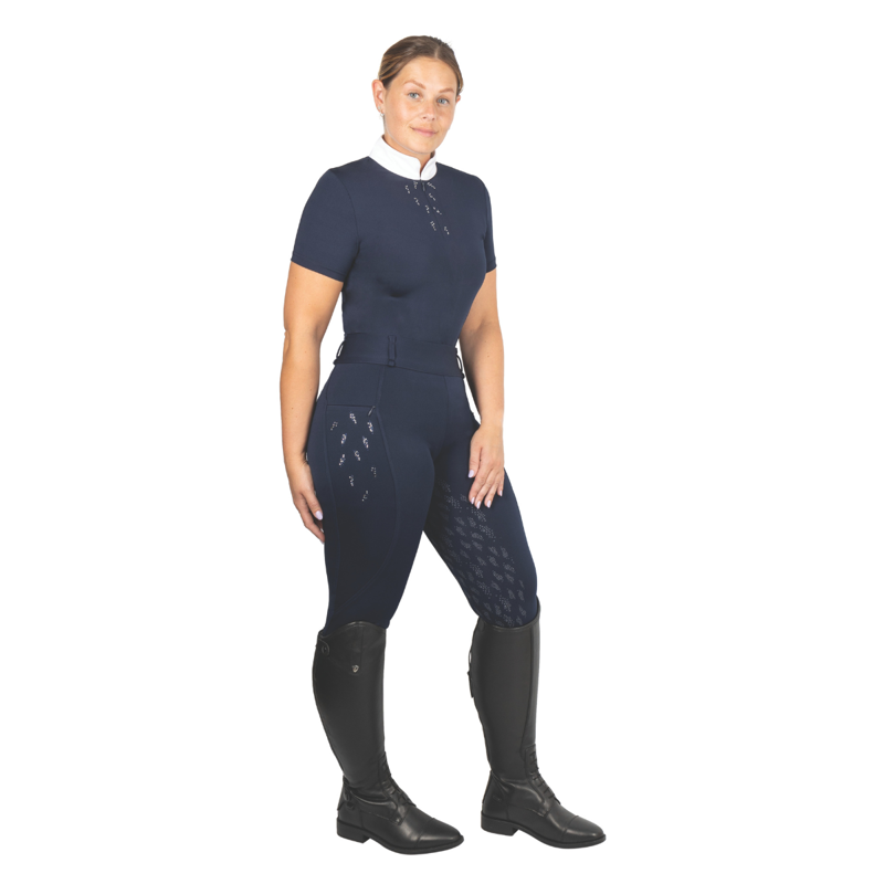 Hy Equestrian Roka Reign Riding Tights - Navy