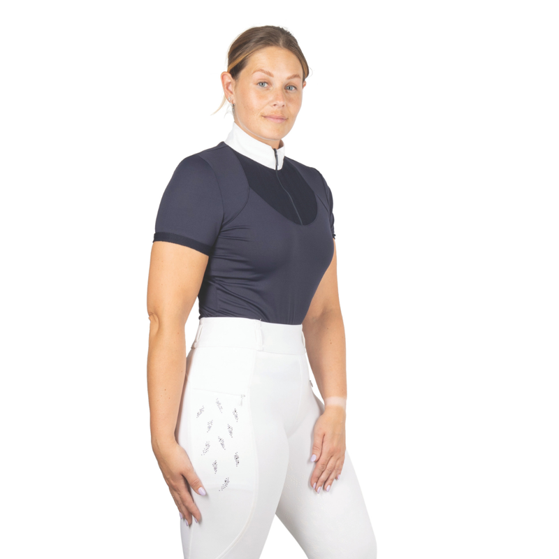 Hy Equestrian Lennon Show Shirt - Navy-1