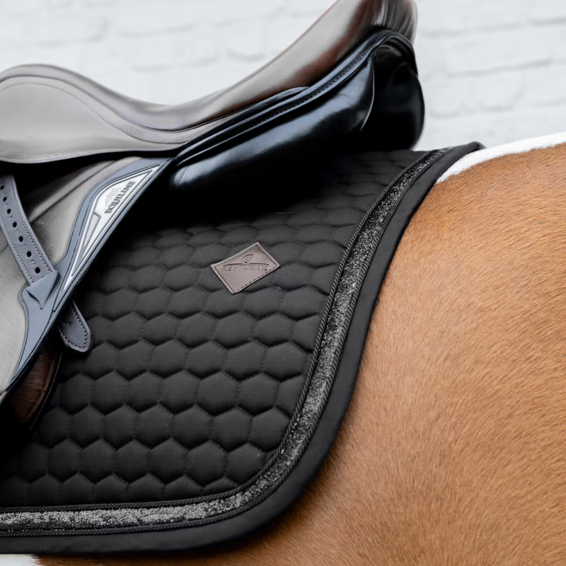 Kentucky Glitter Band Jumping Saddlepad Full - Black-2