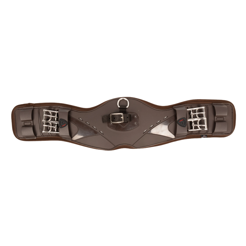 Hy Equestrian ProReaction Contoured TPU Vented Dressage Girth - Brown-1