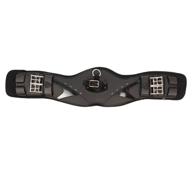 Hy Equestrian ProReaction Contoured TPU Vented Dressage Girth - Black-1
