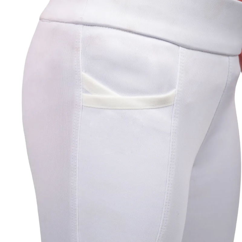 Little Rider Elevate Selena Riding Tights - White-4