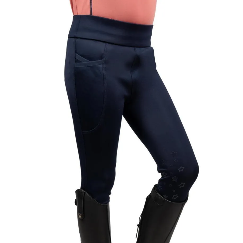 Little Rider Elevate Selena Riding Tights - Navy/Pink
