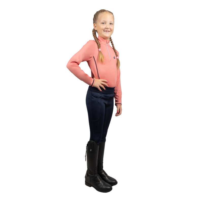 Little Rider Elevate Selena Base Layer - Pink/Navy-1