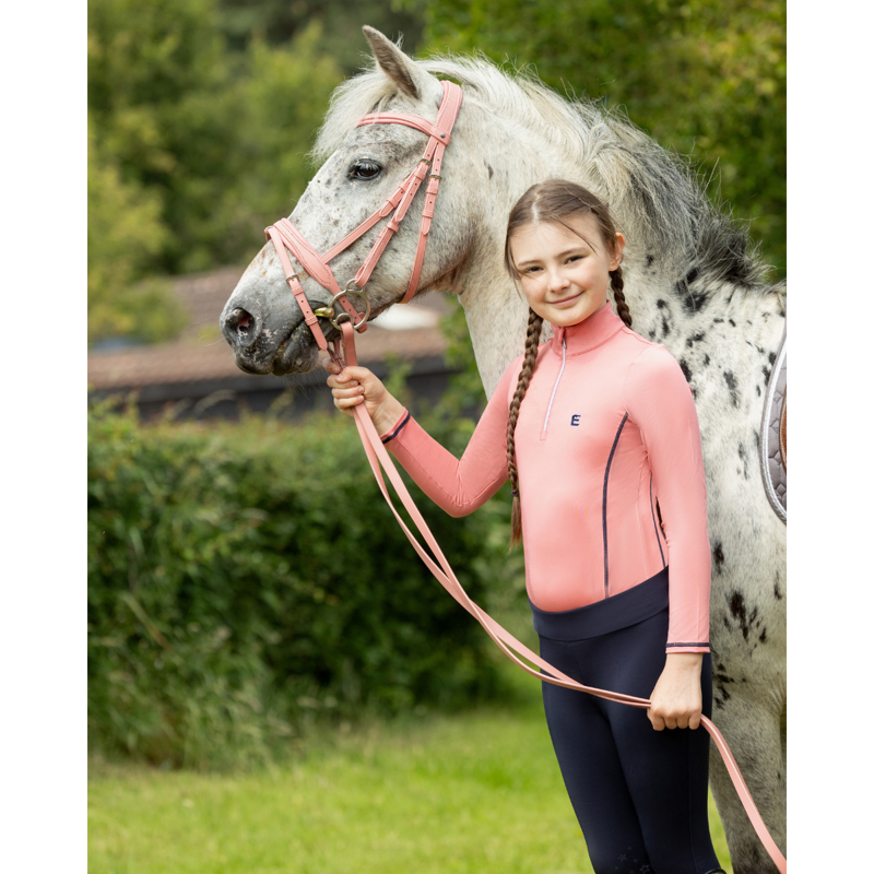Little Rider Elevate Selena Base Layer - Pink/Navy-2