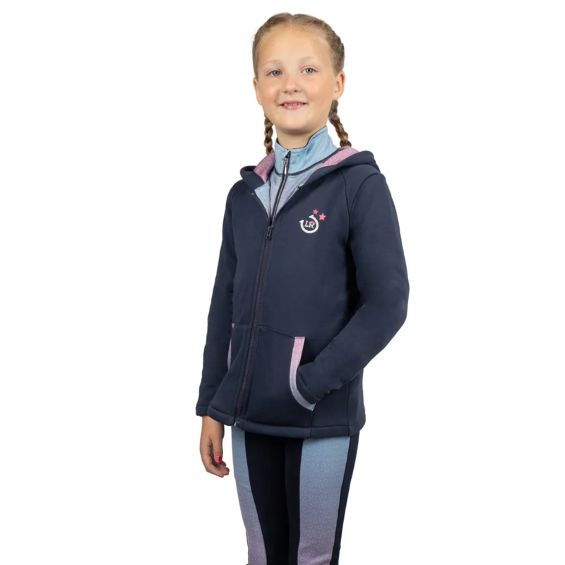Little Rider Lucky Star Zip Jacket - Navy/Pink-1