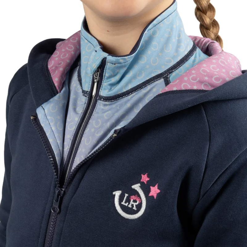 Little Rider Lucky Star Zip Jacket - Navy/Pink-3