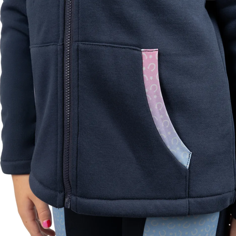Little Rider Lucky Star Zip Jacket - Navy/Pink-4