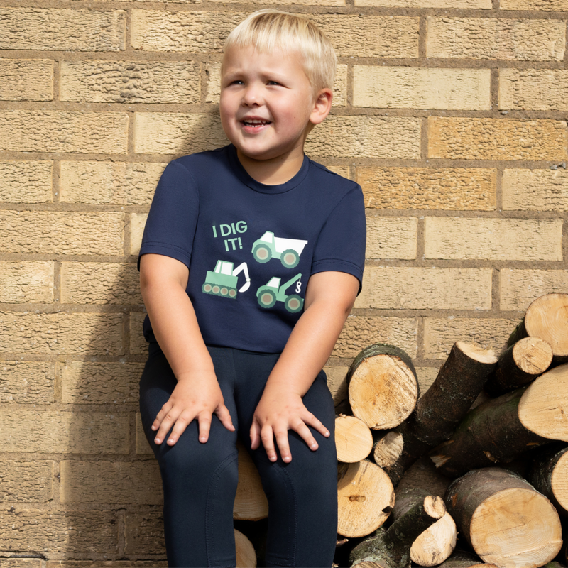 Little Knight I Dig It Collection T-Shirt - Navy-2