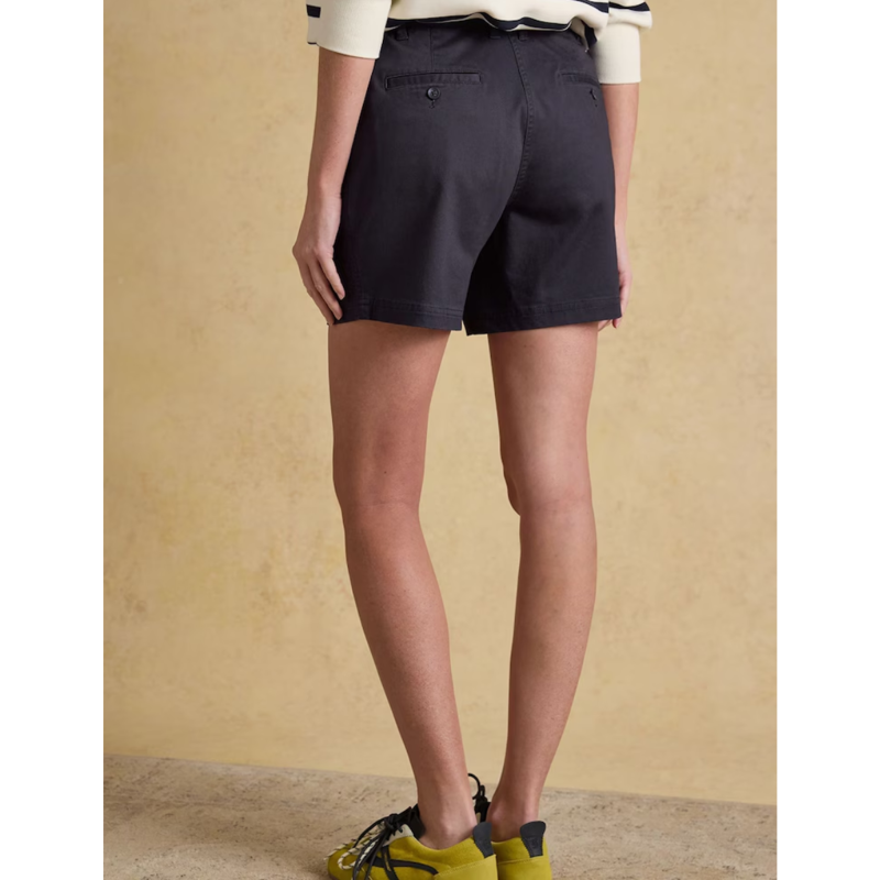 Joules Ladies Chino Shorts with Elasticated Waist - Navy-3