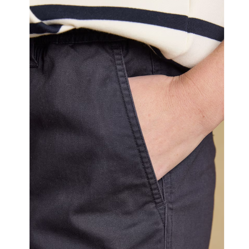 Joules Ladies Chino Shorts with Elasticated Waist - Navy-6