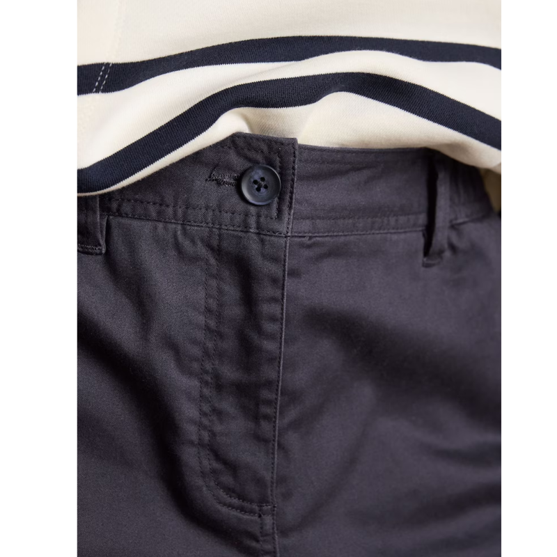 Joules Ladies Chino Shorts with Elasticated Waist - Navy-5