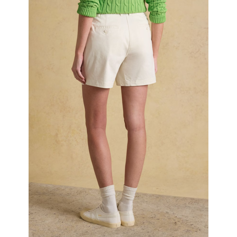 Joules Ladies Chino Shorts with Elasticated Waist - Cream-2