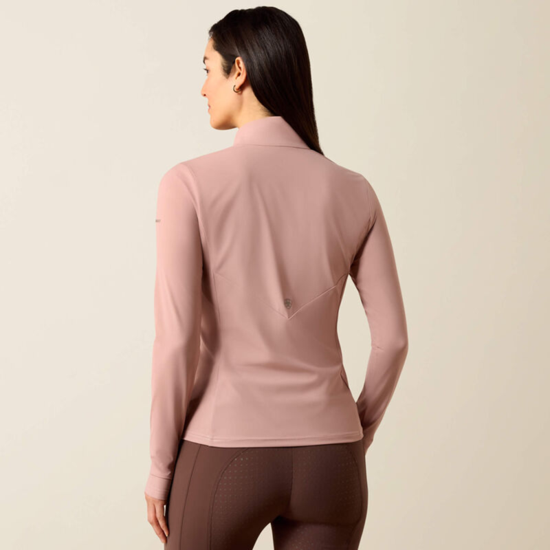 Ariat Women's SolVeil 1/2 Zip Base Layer - Antler-1