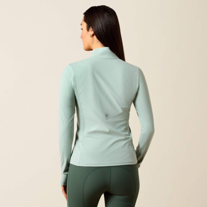 Ariat Women's SolVeil 1/2 Zip Base Layer - Blue Surf-1