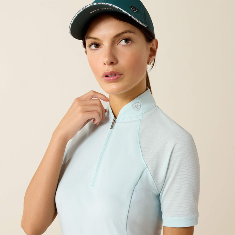 Ariat Women's Soquel 1/4 Zip Base Layer - Starlight Blue-2