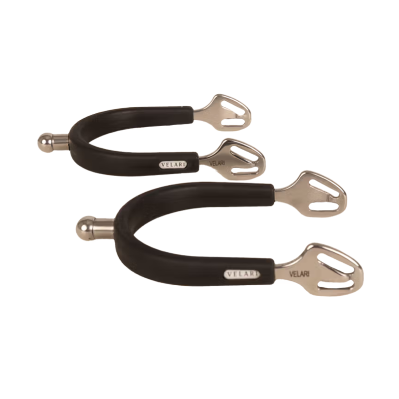 Kentucky Velari Stainless Steel Spurs with Rubber - Ball Shaped