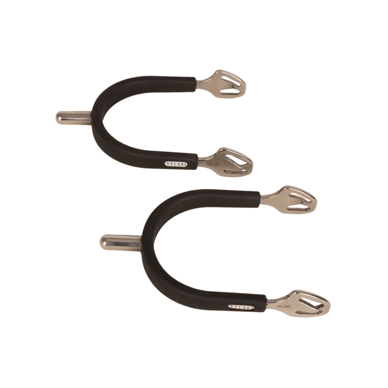 Kentucky Velari Stainless Steel Spurs with Rubber - Rounded