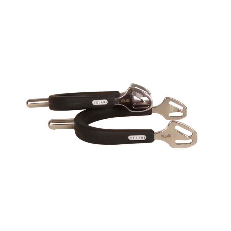 Kentucky Velari Stainless Steel Spurs with Rubber - Rounded-1