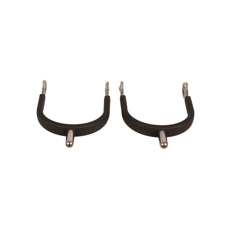 Kentucky Velari Stainless Steel Spurs with Rubber - Rounded-2
