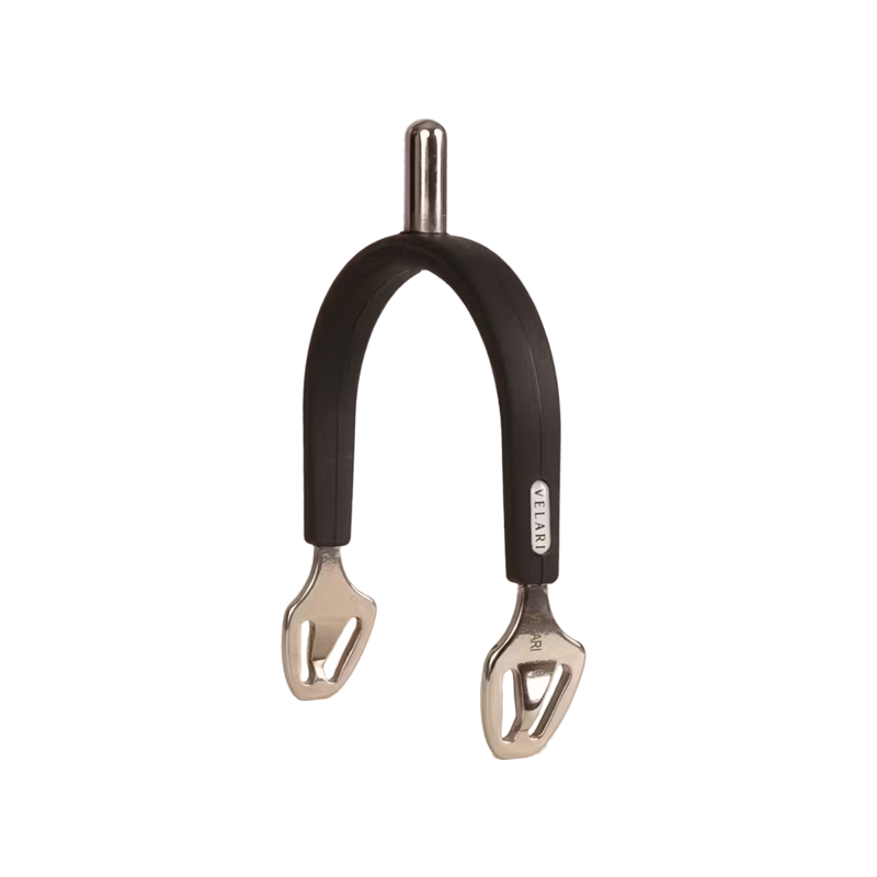 Kentucky Velari Stainless Steel Spurs with Rubber - Rounded-5