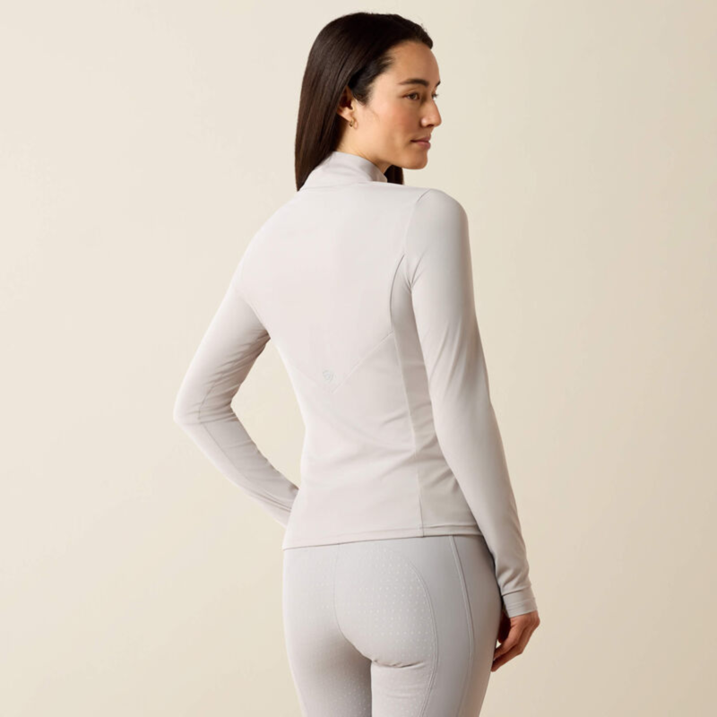 Ariat Women's SolVeil 1/2 Zip Base Layer - Show Grey-1