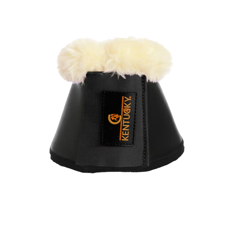 Kentucky Sheepskin Leather Overreach Boots - Black