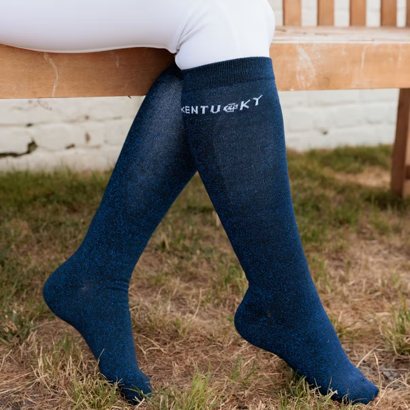 Kentucky Glitter Socks 3 Pack - Navy-1