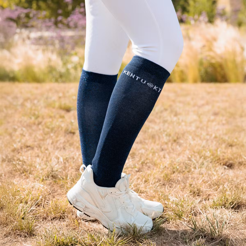 Kentucky Glitter Socks 3 Pack - Navy-2