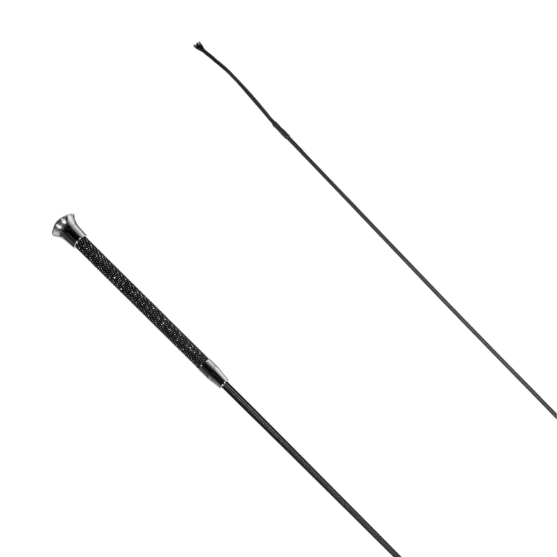 Country Direct Bling Handle Dressage Whip - 110cm - Black