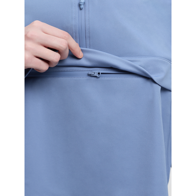 LeMieux Young Rider Paige Quarter Zip Waterproof Jacket - Powder Blue-4