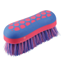 Hy Equestrian ProGroom Hex Dandy Brush - Blue/Pink