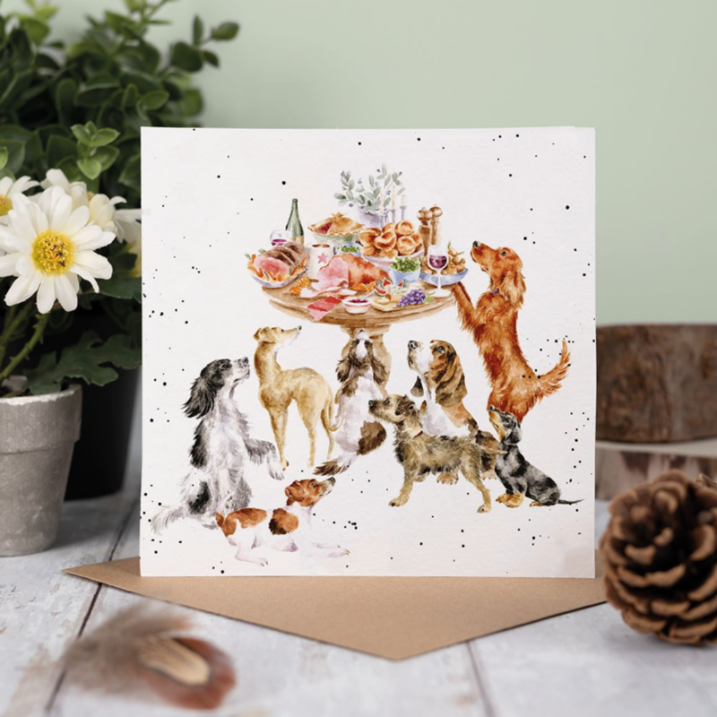 Wrendale Designs 'Sunday Lunch' Dog Card-1