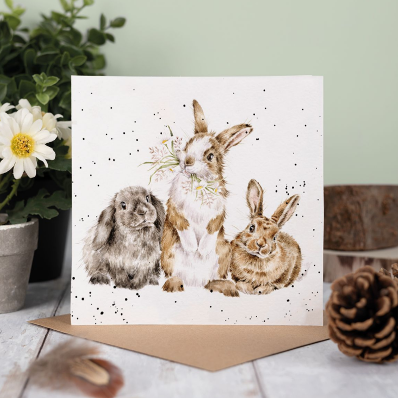 Wrendale Designs 'All Ears' Rabbit Card-1