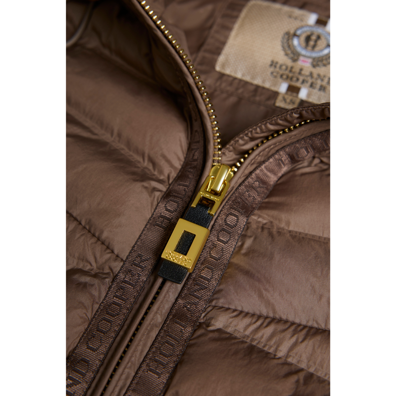 Holland Cooper Lightweight Puffer Jacket - Chestnut-7