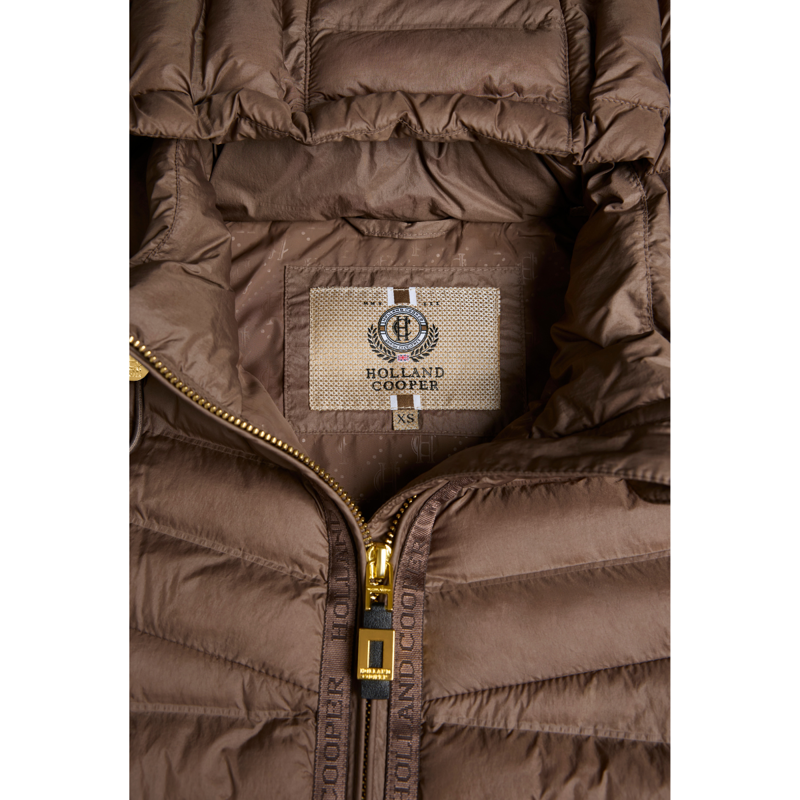 Holland Cooper Lightweight Puffer Jacket - Chestnut-6