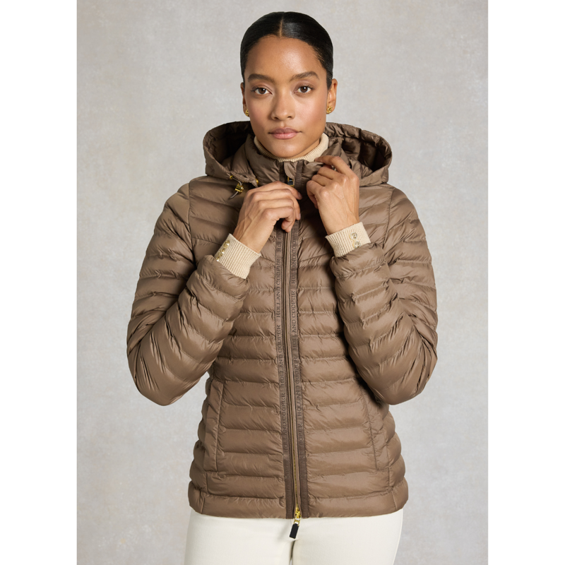 Holland Cooper Lightweight Puffer Jacket - Chestnut-1