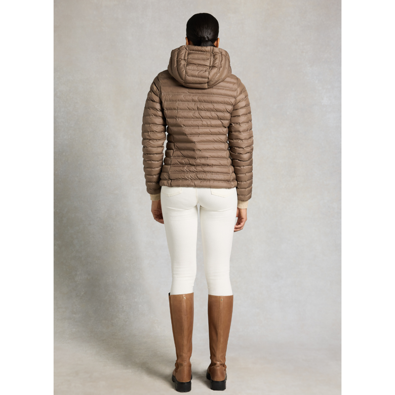 Holland Cooper Lightweight Puffer Jacket - Chestnut-3