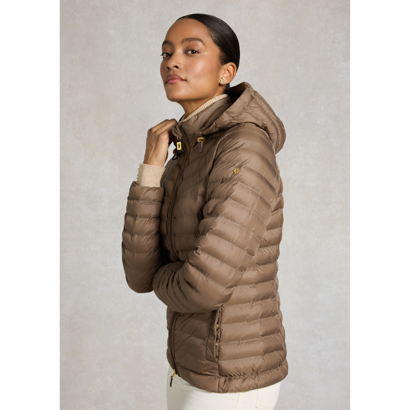 Holland Cooper Lightweight Puffer Jacket - Chestnut-5